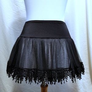 Leg Avenue Black Tutu with Trim, One Size